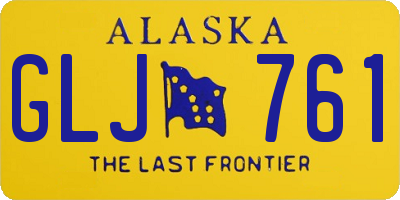 AK license plate GLJ761