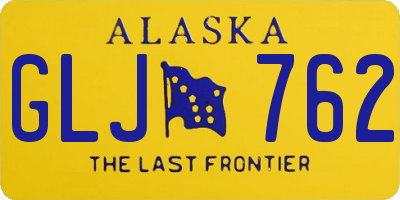 AK license plate GLJ762