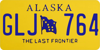 AK license plate GLJ764