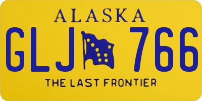 AK license plate GLJ766