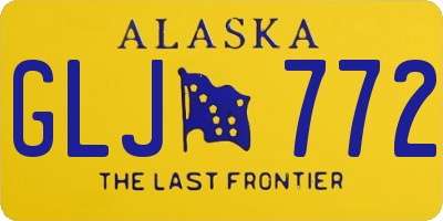 AK license plate GLJ772