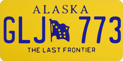 AK license plate GLJ773