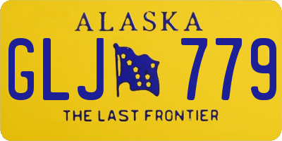 AK license plate GLJ779