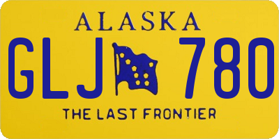 AK license plate GLJ780