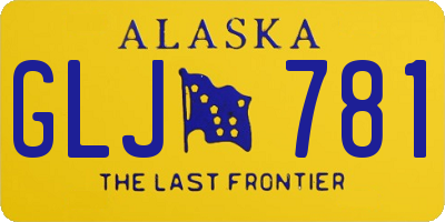 AK license plate GLJ781