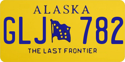 AK license plate GLJ782