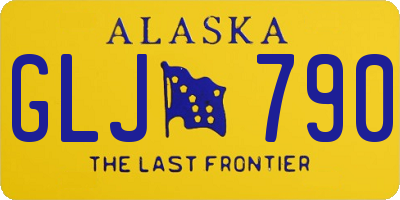 AK license plate GLJ790