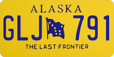 AK license plate GLJ791