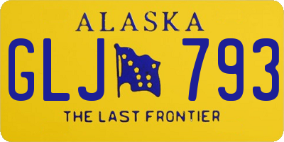 AK license plate GLJ793