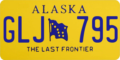 AK license plate GLJ795