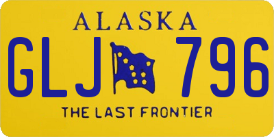 AK license plate GLJ796