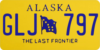 AK license plate GLJ797