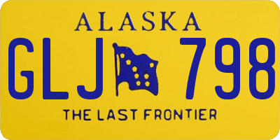 AK license plate GLJ798