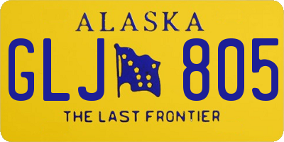 AK license plate GLJ805