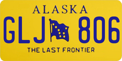 AK license plate GLJ806