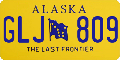 AK license plate GLJ809