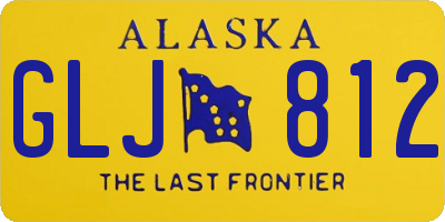 AK license plate GLJ812