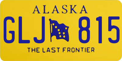 AK license plate GLJ815