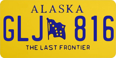 AK license plate GLJ816