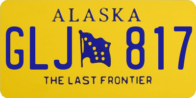 AK license plate GLJ817