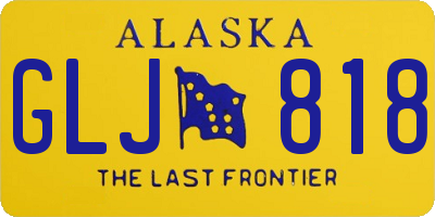 AK license plate GLJ818