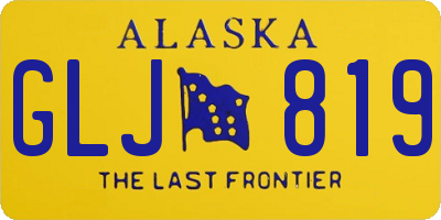 AK license plate GLJ819