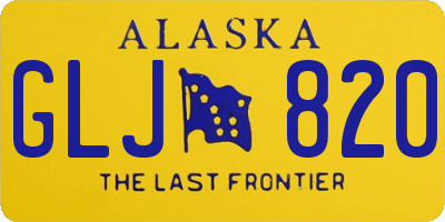 AK license plate GLJ820