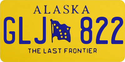 AK license plate GLJ822