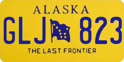 AK license plate GLJ823