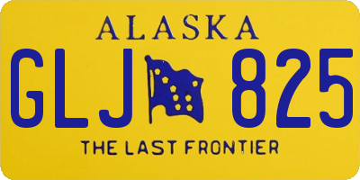 AK license plate GLJ825