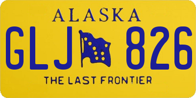 AK license plate GLJ826