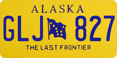 AK license plate GLJ827