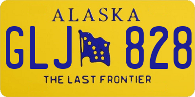 AK license plate GLJ828