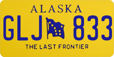 AK license plate GLJ833