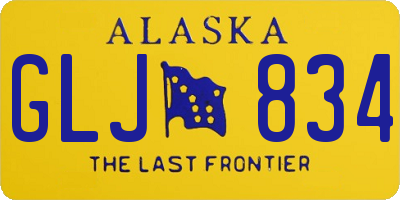 AK license plate GLJ834