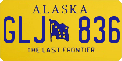 AK license plate GLJ836