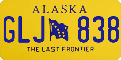 AK license plate GLJ838