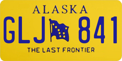 AK license plate GLJ841