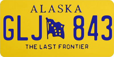 AK license plate GLJ843