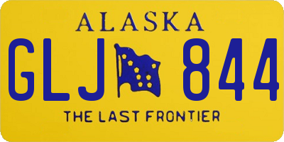 AK license plate GLJ844