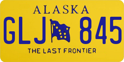 AK license plate GLJ845