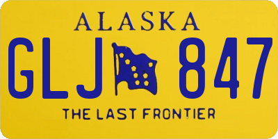 AK license plate GLJ847