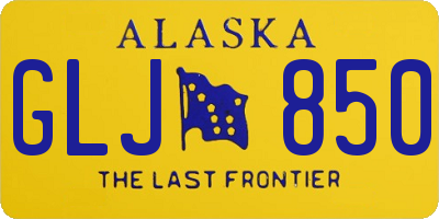 AK license plate GLJ850