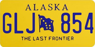 AK license plate GLJ854