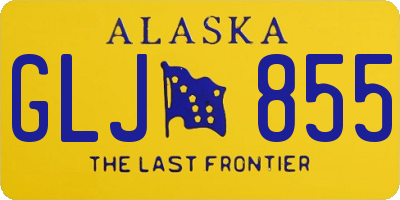 AK license plate GLJ855