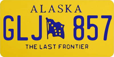 AK license plate GLJ857