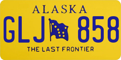 AK license plate GLJ858