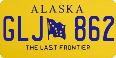 AK license plate GLJ862