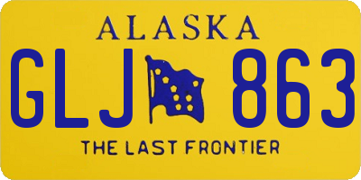 AK license plate GLJ863