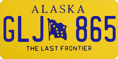 AK license plate GLJ865